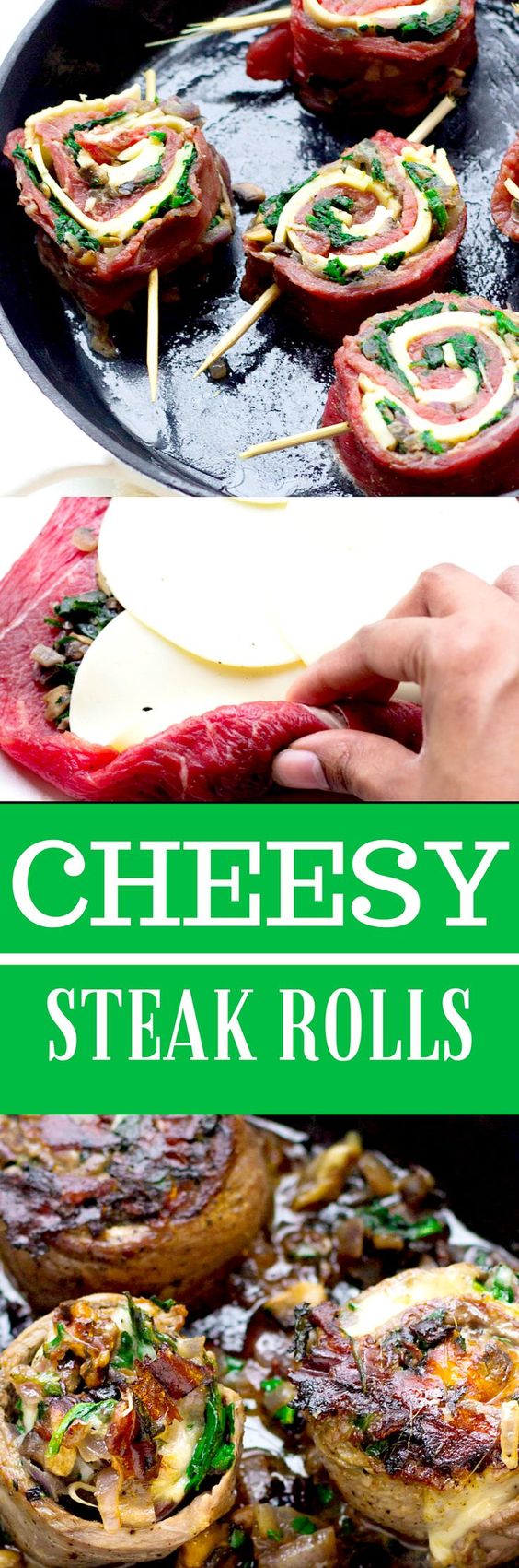 Cheesy Steak Rolls