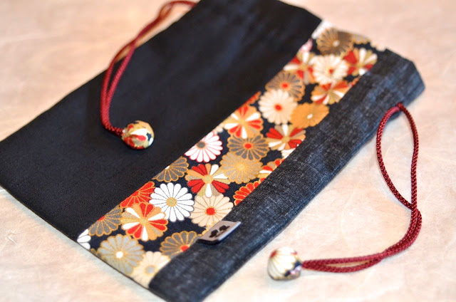 Kinchaku Reisebeutel aus japanischen Stoffen von Noriko handmade, Japan, Design, Einzelstück, japanisch, Unikat, handgemacht, handgefertigt, Beutel, japanische Stoffe, japanese fabric