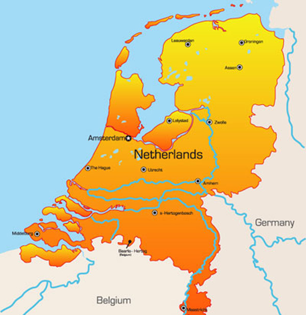 Ai Eps イラストレーター 世界地図 オランダ World Maps Netherlands