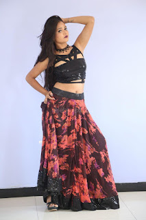 Shriya Vyas in a Tight Backless Sleeveless Crop top and Skirt 82.JPG