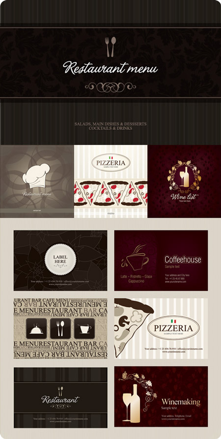 Restaurant Menu Designs 15 Labels restaurant menu designs