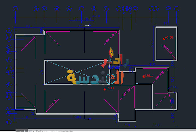 مشروع تصميم مدرسة ابتدائية dwg