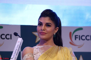 Gorgeous Jacqueline Fernandez  in yellow saree 24.JPG