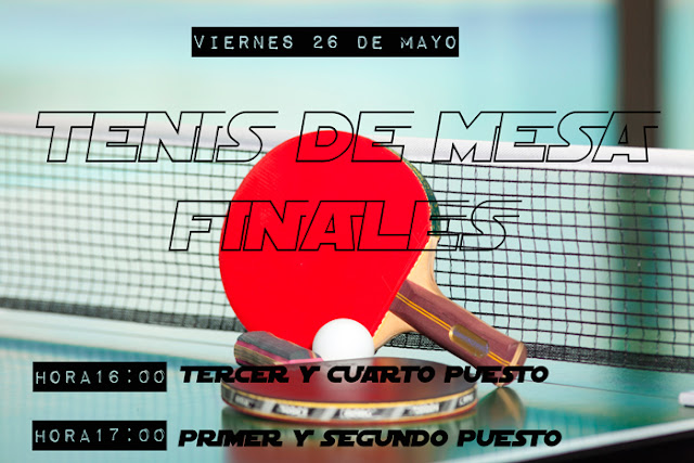 TENIS DE MESA: HORARIOS DE LAS FINALES