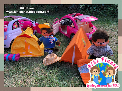 kiki monchhichi vintage camping toys life doll kawai