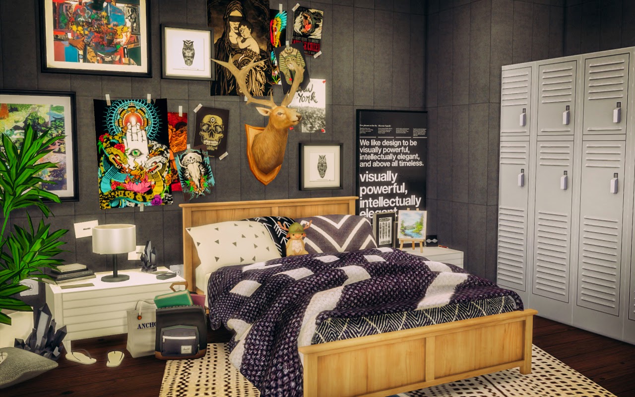 My Sims  4  Blog Sylvan Bedroom  Room by SimsAlachie