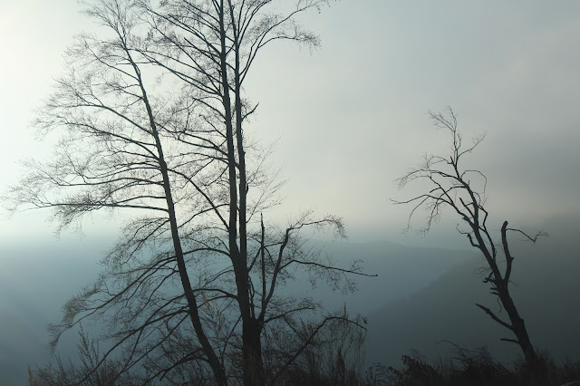 Kozuf Mountain sky misty North Macedonia