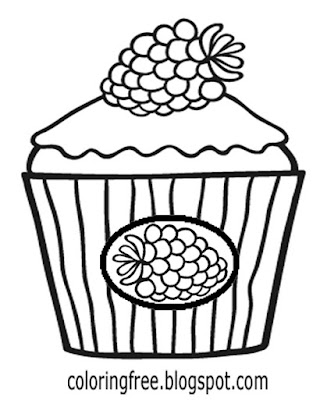 How to draw a cake black raspberry cupcake coloring easy drawing ideas for teenage girls party ideas
