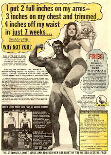 comic book ad featuring Arnold Schwarzenegger