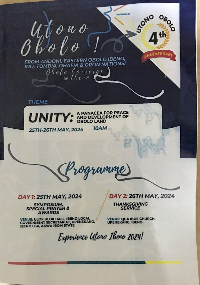 Celebration: UTONO OBOLO IS 4 