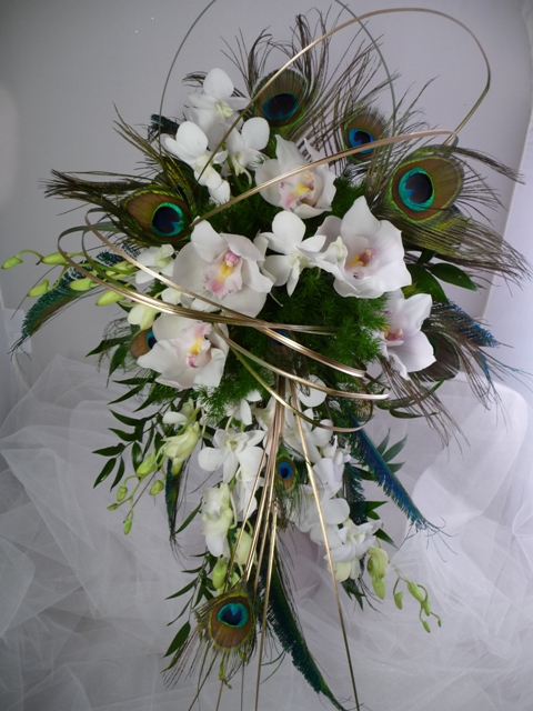 Bella Vista Flower Merchants Blog A Peacock Feather Wedding Theme
