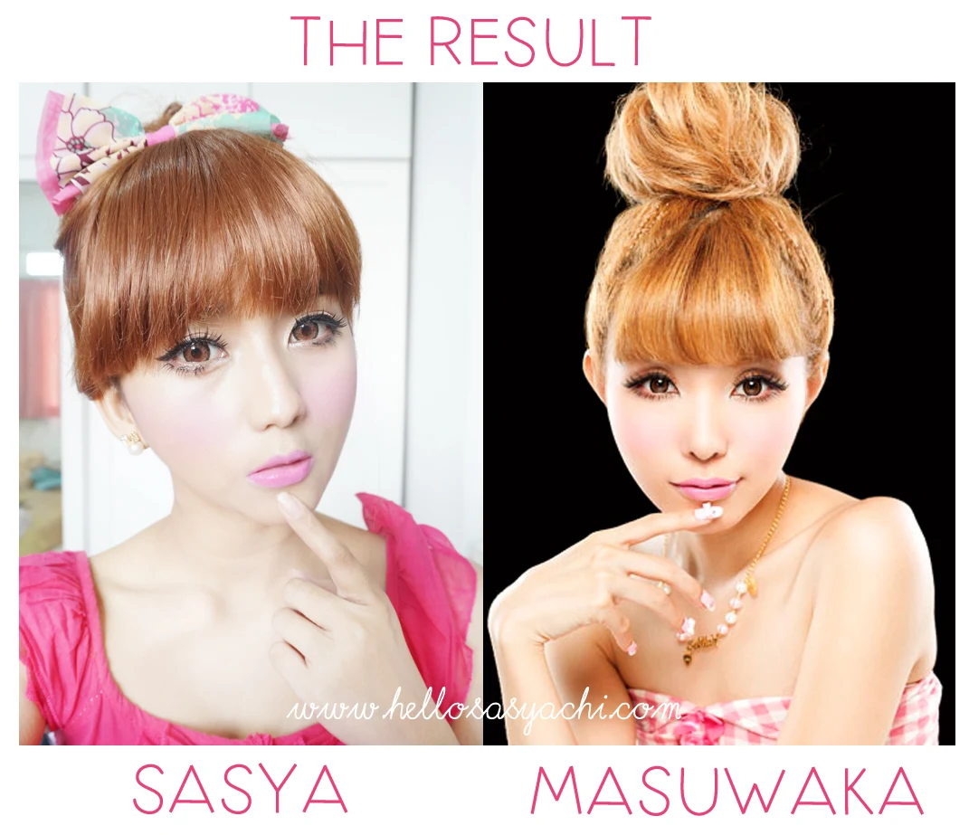 Sasyachi Beauty Diary TSUBASA MASUWAKAS GYARU LOOK MAKEUP TUTORIAL