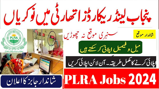 Punjab Land Records Authority Lahore Jobs 2024 Last Date