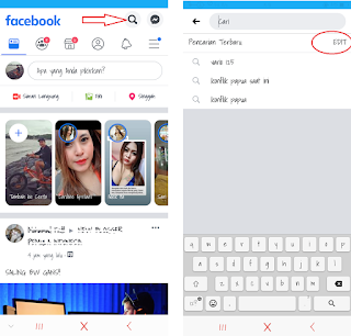 Cara Menghapus History Pencarian Facebook Android Terbaru