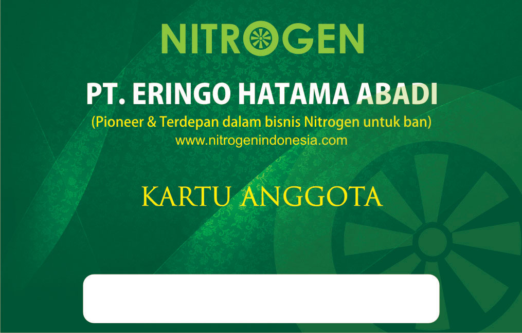 Desain desain: Desain Kartu anggota Nitrogen