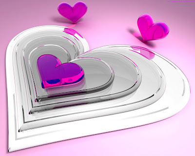 Pink Heart Standard Resolution HD Wallpaper