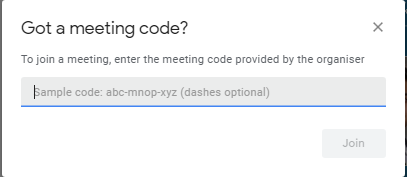 join a google meeting