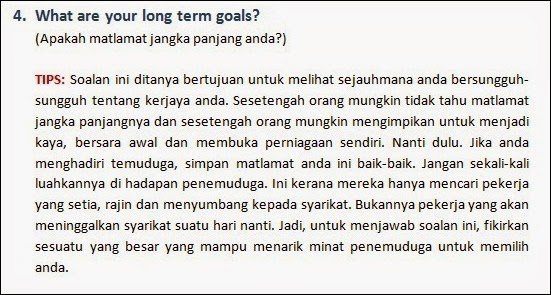 Rahsia Menjawab Soalan Temuduga Yang Berjaya - Nota 