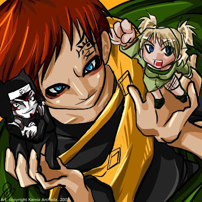 anime wallpaper naruto shipuden of GAARA