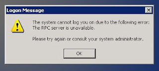 The RPC Server is unavailable
