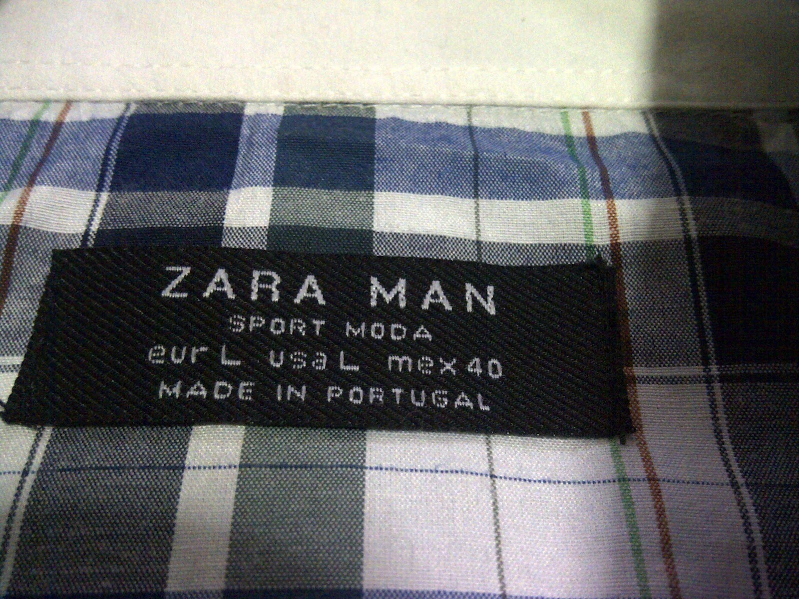 Kemeja Zara Man Sport Mada Putih demoraf