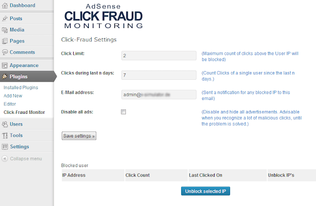 Adsense click fraud monitoring Gratis