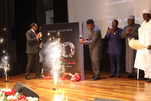 Former Lagos Governor Ambode Attends Launching Of Steve Ayorinde's Book: 3 Decades Of The New Nigerian Cinema