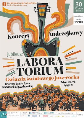 Jubileusz LABORATORIUM Koncert Andrzejkowy Czwartek 30.11.2023, godz. 19.00 Sala koncertowa