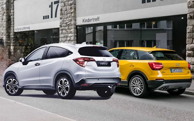 Honda HR-V x Audi Q2 - traseira