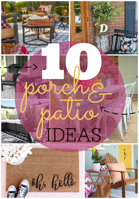 10 Porch & Patio Ideas at GingerSnapCrafts.com #outdoor #spaces_thumb[1]