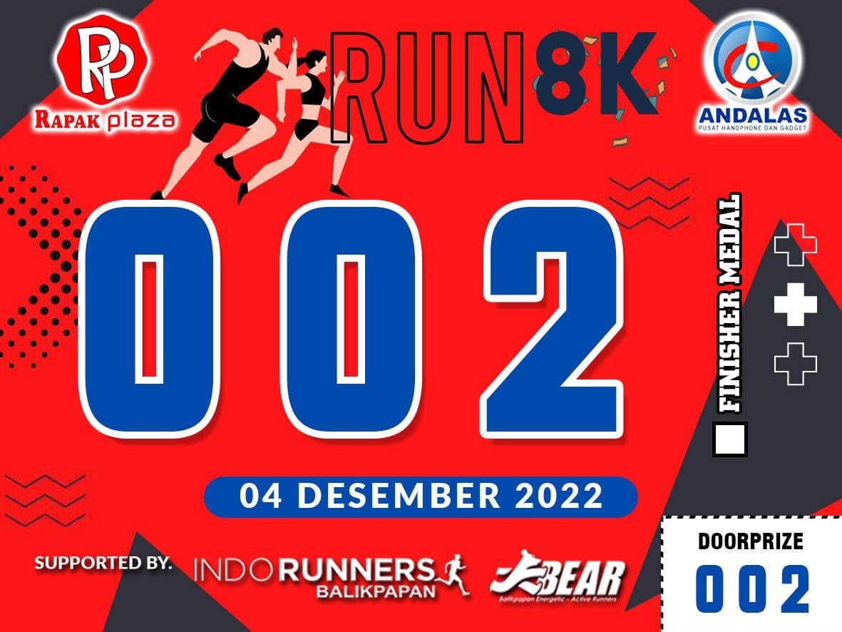 Bib 🔍 Rapak Plaza Fun Run • 2022 Bib 💳 Rapak Plaza Fun Run • 2022
