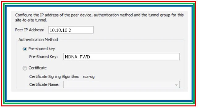 Cisco ASA Site to Site tunnel Setup