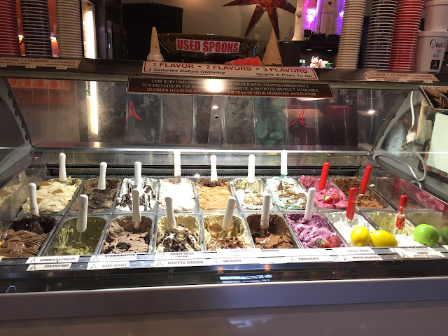 Natural artisan gelato at All Chocolate Kitchen in Geneva, Illinois