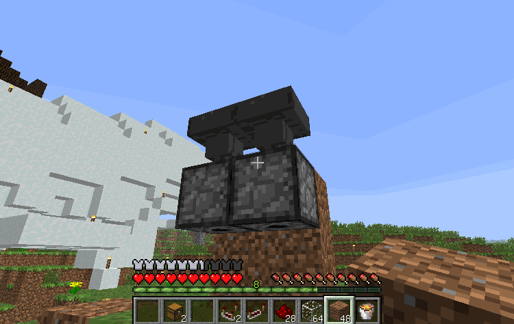Minecraftプレイ日記 ディスペンサー式完全自動アイテム焼却炉 ゴミ箱 の作り方