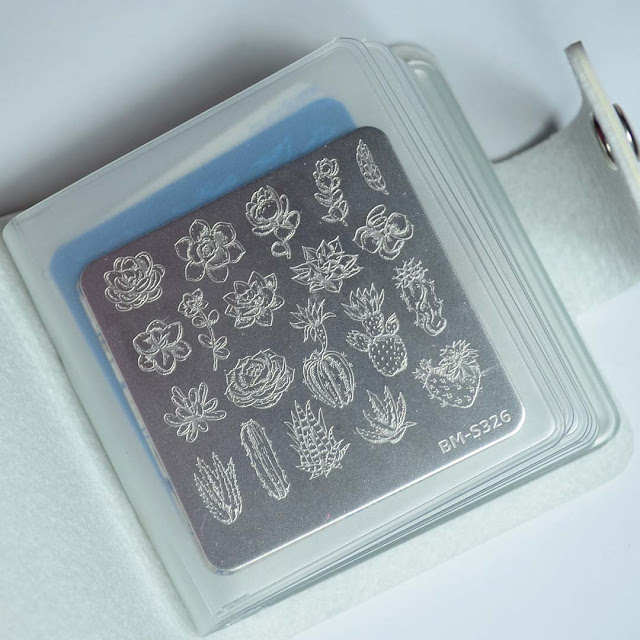 holographic nail stamping plate organizer