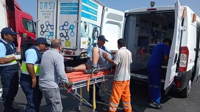 CAÑETE UN HERIDO EN ACCIDENTE DE TRÁNSITO EN LA PANAMERICANA SUR