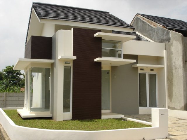 Contoh cat rumah minimalis abu abu coklat contoh cat rumah