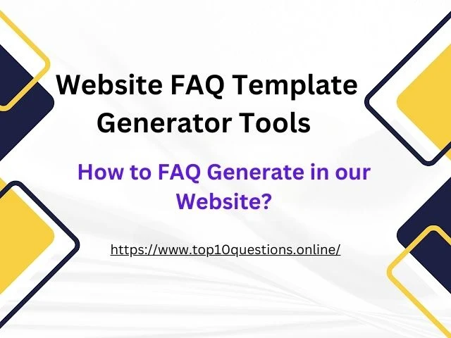 Website FAQ Template Generator Tools 2024