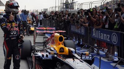 Sebastian Vettel Pole Position F1 Indian GP