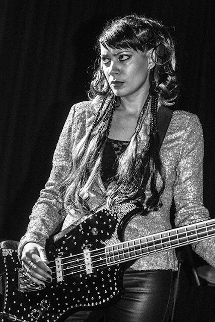 Anna-Christina from Lilygun playing bass in Sister Witch at The Lexington image