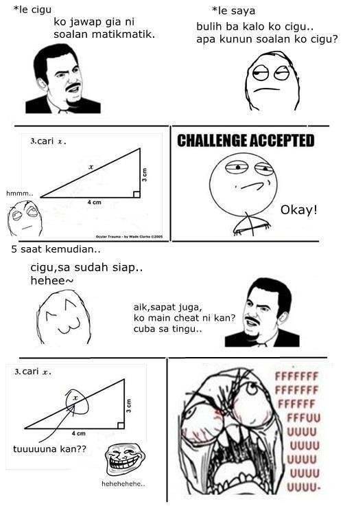 Lawak soalan matematik ~ Sabahan Troll