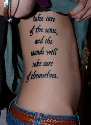 Sexy Bodies on Quote Tattoos For Women On Side Body