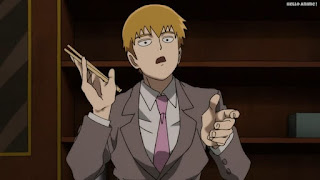 モブサイコ100アニメ 2期10話 霊幻新隆 れいげん Reigen Arataka CV.櫻井孝宏 | Mob Psycho 100 Episode 22