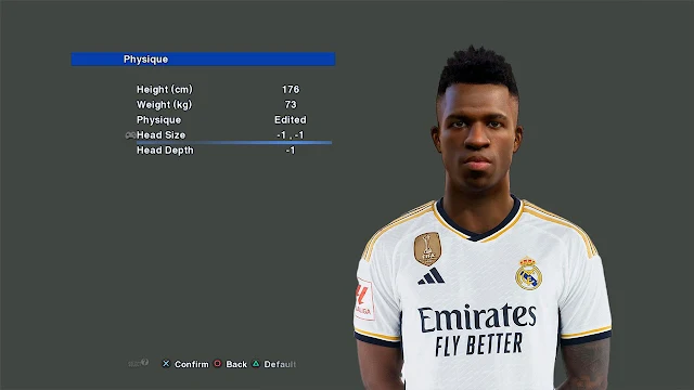 PES 2013 Vinícius Júnior Face 2024 Update