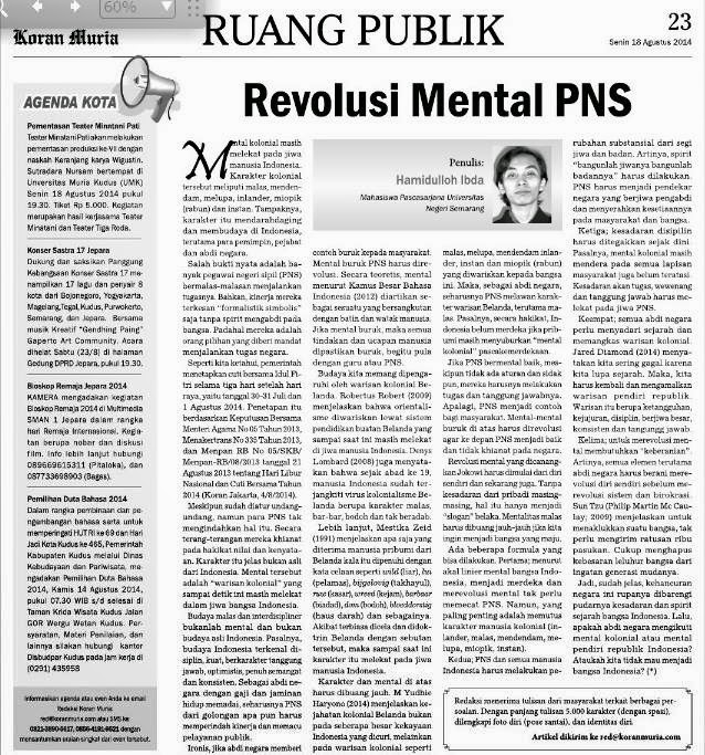 Revolusi Mental PNS - HI Study Centre