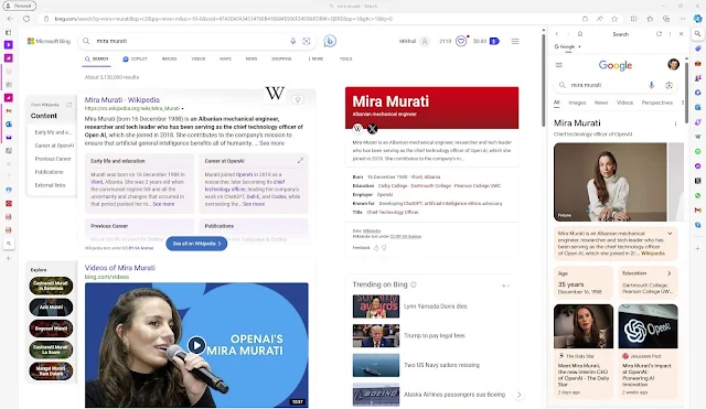 Microsoft Edge now allows dual search engine use, offering users a more comprehensive search experience.