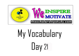 My Vocabulary Day 21