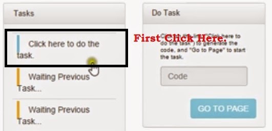 Tasks Page Information