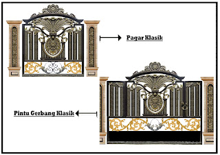  Gambar  Pintu  Pagar Gerbang Railing Balkon Tangga Besi 