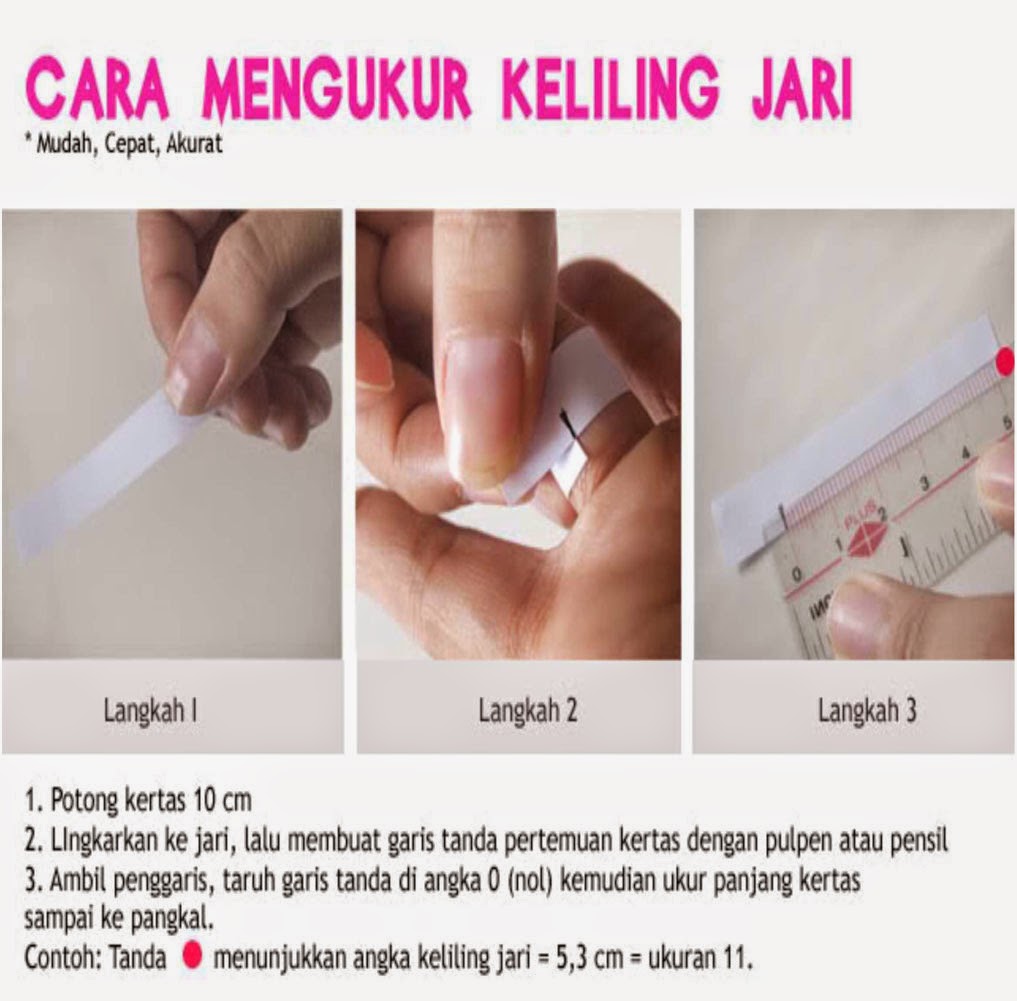  cara mengukur cincin